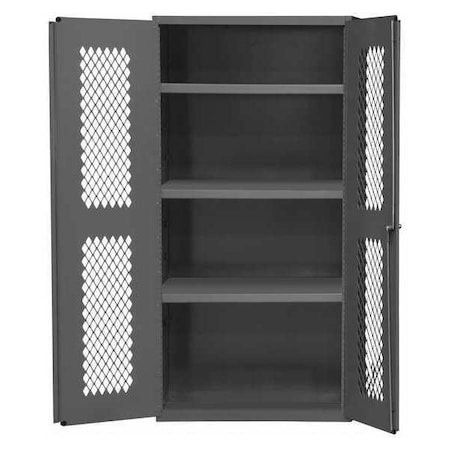 Shelving Storage Cabinet, 48 in H, 36 in W, Gray, 2 Adjustable Shelves MPN:EMDC-361848-95