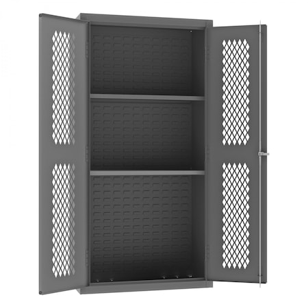 Ventilated Cabinet, 2 Shelves, MPN:EMDC-361872-2S-95