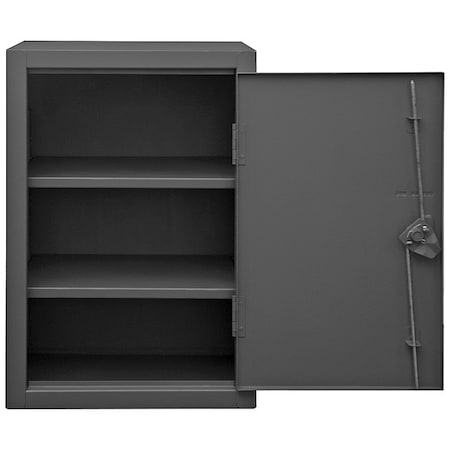 Shelving Storage Cabinet, 36 in H, 24 in W, 20 in D, Swing, Padlock Hasp, Gray, 2 Shelves, 0 Drawers MPN:HDC-202436-2S95