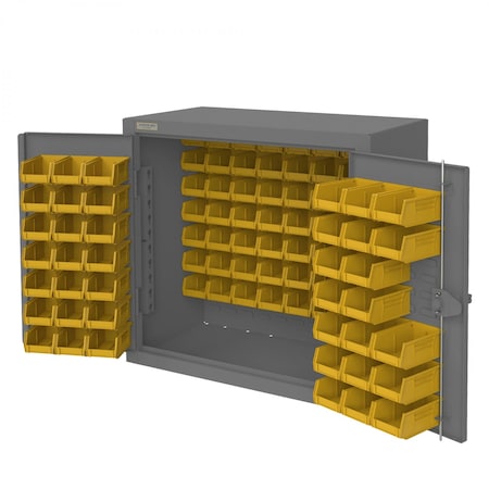 Counter Top Cabinet, 96 Yellow Bins MPN:HDC-203636-96-95