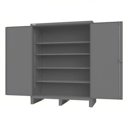 Storage Cabinet, 78 in H, 60 1/4 in W, 30 1/4 in D, Swing, Padlockeable, 4 Shelves MPN:HDC-306078-4S95