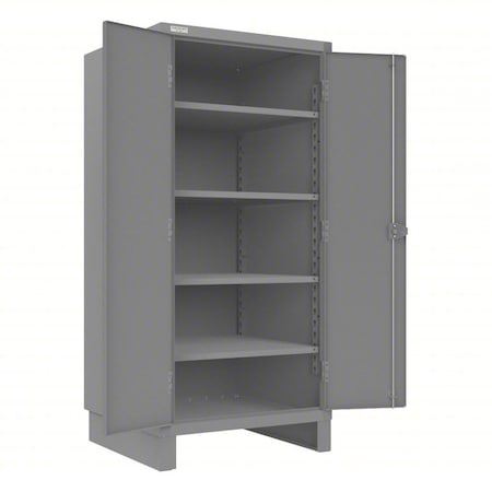 Storage Cabinet, 78 in H, 36 1/4 in W, 36 1/4 in D, Swing, Padlockeable, 4 Shelves MPN:HDC-363678-4S95