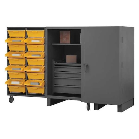 Super Duty Bin Cabinet, 60 in W, 78 in H, 36