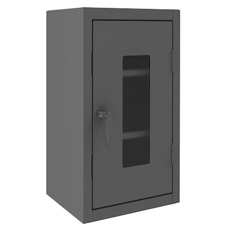 Shelving Storage Cabinet, 36 in H, 24 in W, 20 in D, Swing, Padlock Hasp, Gray, 2 Shelves, 0 Drawers MPN:HDCC202436-2S95