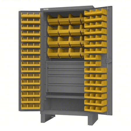Super Duty Bin Cabinet, 36 in W, 78 in H, 24 in D, 120 Bins MPN:HDCD243678-110-2S-4M95