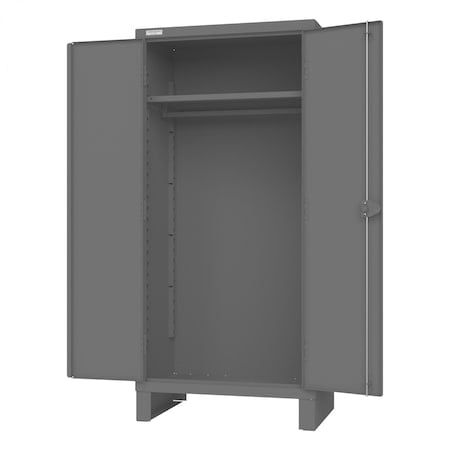 Cabinet, 1 Shelf, Hanger Bar, Gray MPN:HDCHB-243678-1S95