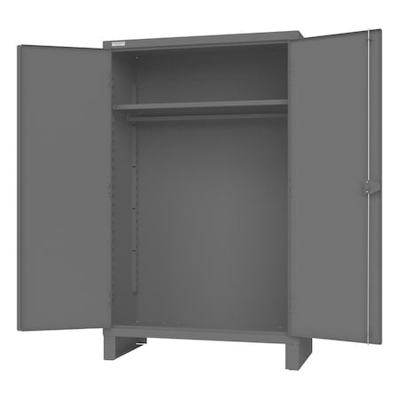 Cabinet, 1 Shelf, Hanger Bar, Gray MPN:HDCHB-244878-1S95
