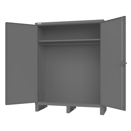 Cabinet, 1 Shelf, Hanger Bar, Gray MPN:HDCHB-246078-1S95
