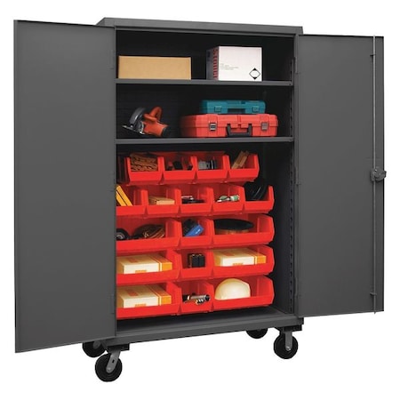 Super Duty Bin Cabinet, 48 in W, 80 in H, 24