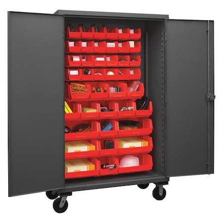 Super Duty Bin Cabinet, 48 in W, 80 in H, 24