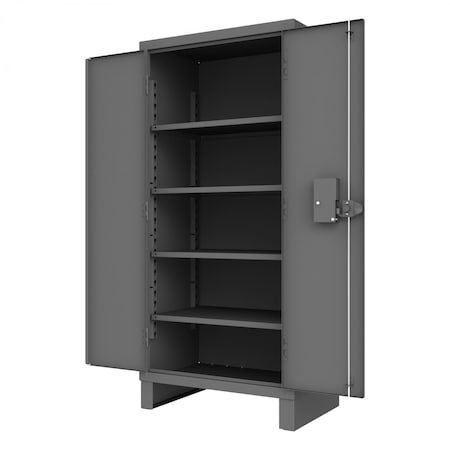 Access Control Cabinet, 4 Shelves, Gray MPN:HDCPL-243678-4S-95