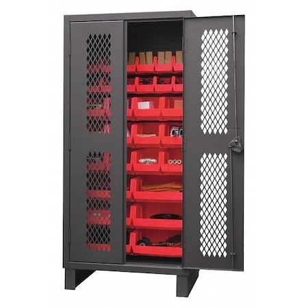 Super Duty Bin Cabinet, 36 in W, 78 in H, 24
