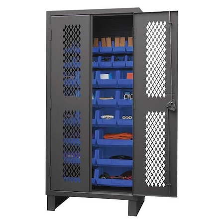 Super Duty Bin Cabinet, 36 in W, 78 in H, 24