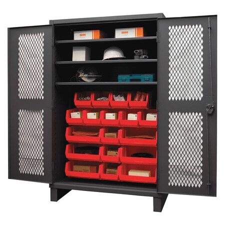 Super Duty Bin Cabinet, 48 in W, 78 in H, 24
