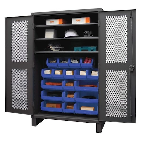 Super Duty Bin Cabinet, 48 in W, 78 in H, 24