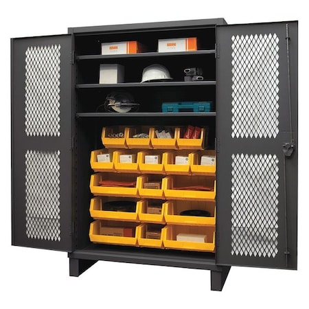 Super Duty Bin Cabinet, 48 in W, 78 in H, 24