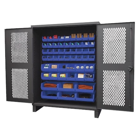 Super Duty Bin Cabinet, 60 in W, 78 in H, 24