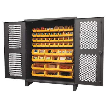 Super Duty Bin Cabinet, 60 in W, 78 in H, 24