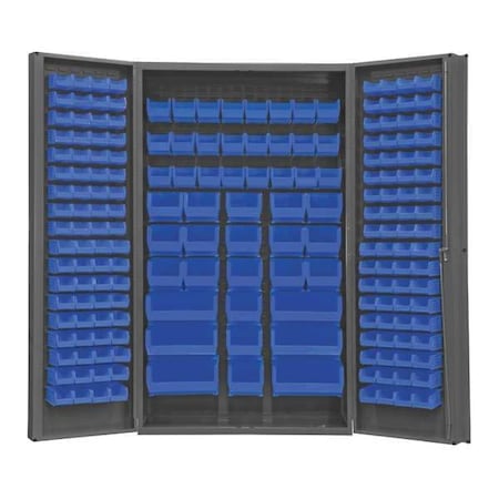 Extra-Heavy Duty Bin Cabinet, 48 in W, 84 in H, 24