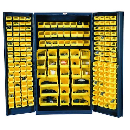 Extra-Heavy Duty Bin Cabinet, 48 in W, 84 in H, 24