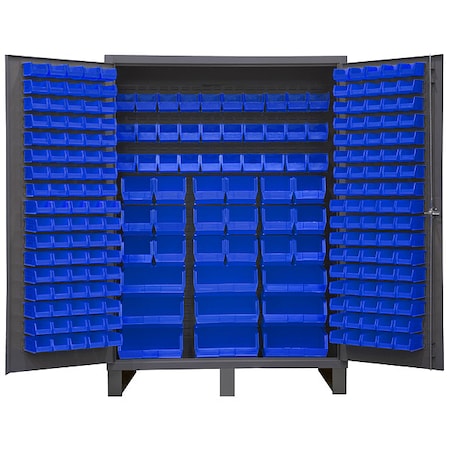 Extra-Heavy Duty Bin Cabinet, 60 in W, 84 in H, 24