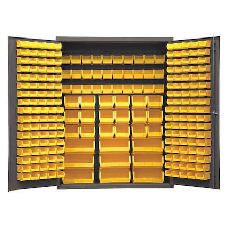 Extra-Heavy Duty Bin Cabinet, 60 in W, 78 in H, 24