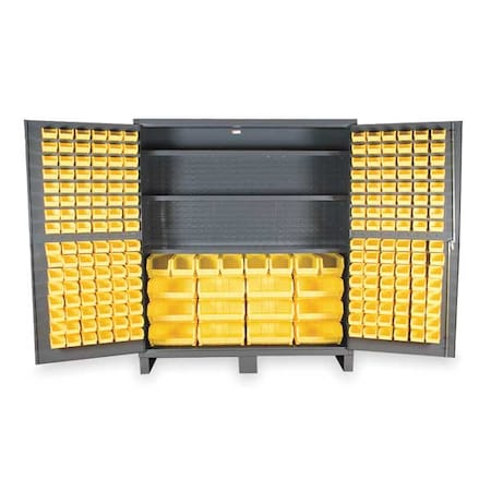 Extra-Heavy Duty Bin Cabinet, 72 in W, 84 in H, 24