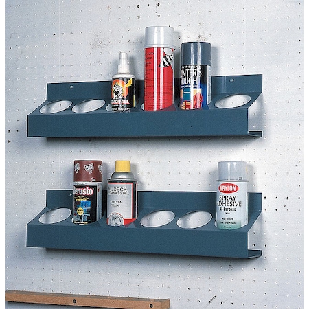 Can Caddy, 6 Compartments, Gray, Steel, 21-1/2 in W x 3-1/8 in D x 5-1/4 in H MPN:385-95