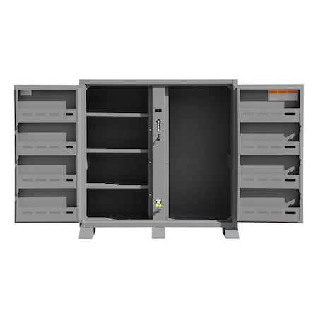 Jobsite Storage Cabinet, Gray, 47.5 cu ft, 60