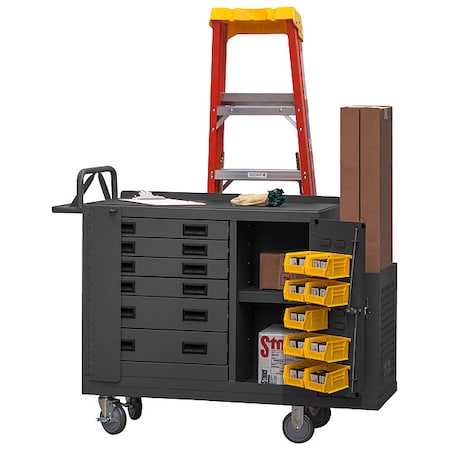 Mobile Workbench, 2000 lb, 52-3/4inL, 19inW MPN:2211-DLP-6DR-RM-9B-95