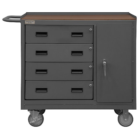 Mobile Cabinet Bench, Hardboard, 36