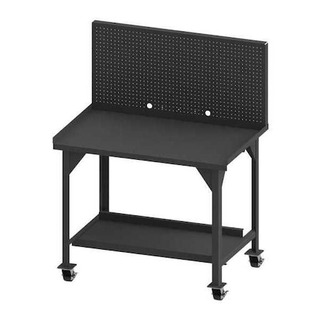 Work Bench with Panel, Steel, 48