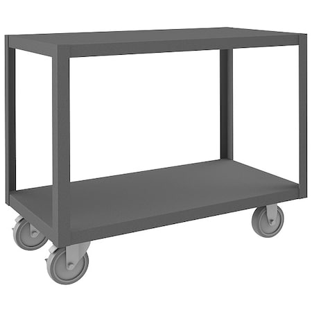 High Deck Portable Table, 2 Shelves MPN:HMT-1836-2-95
