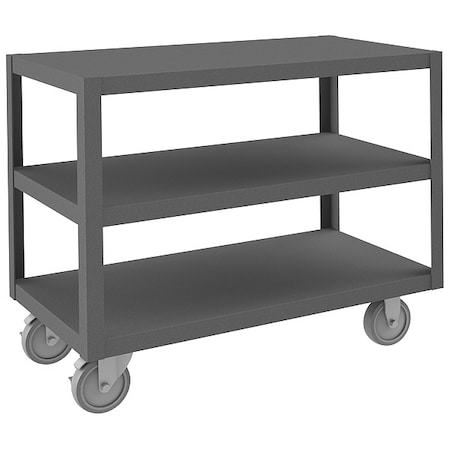 High Deck Portable Table, 3 Shelves MPN:HMT-1836-3-95