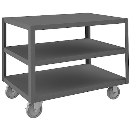 High Deck Portable Table, 3 Shelves MPN:HMT-2436-3-95