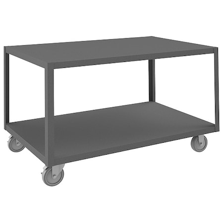 High Deck Portable Table, 2 Shelves MPN:HMT-3048-2-95