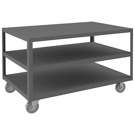 High Deck Portable Table, 3 Shelves MPN:HMT-3048-3-95