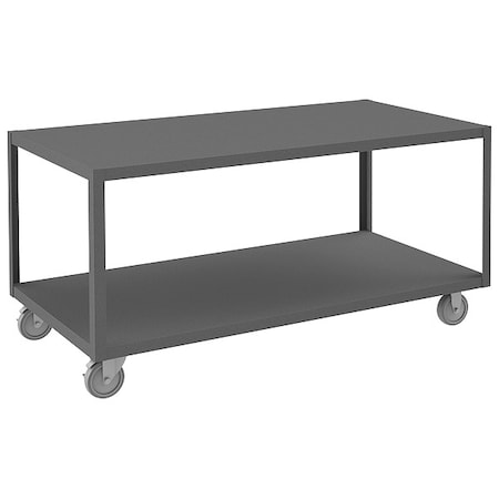 High Deck Portable Table, 2 Shelves MPN:HMT-3060-2-95