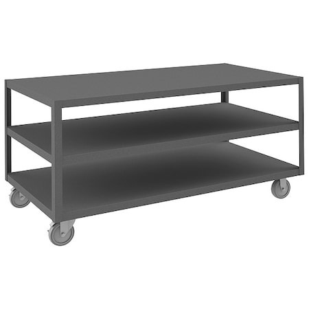 High Deck Portable Table, 3 Shelves MPN:HMT-3060-3-95
