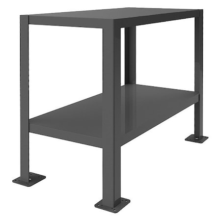 Hvy Dty Machine Table, 2 Shlvs, Optional Drawer, 24X18X30 MPN:MT12G182430-3K295