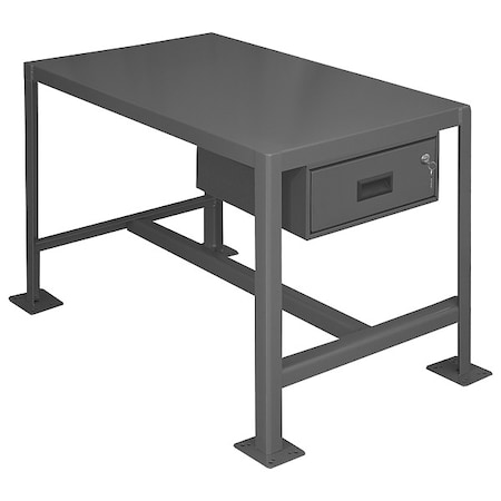 Fixed Work Table, Steel, 36