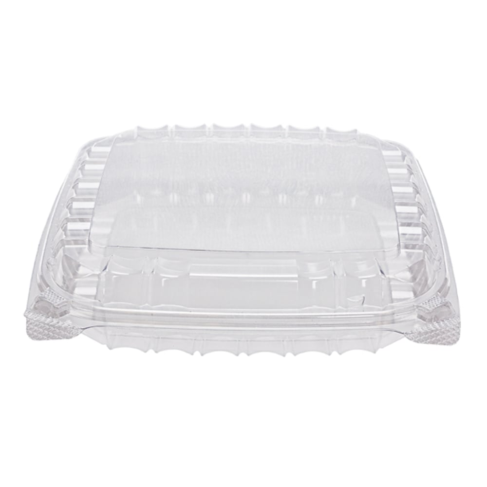 Dart ClearSeal Plastic Hinged Container, 8.3inH x 8.3inW x 2inD, Clear, Pack Of 125, Carton Of 2 Packs MPN:C90PST1