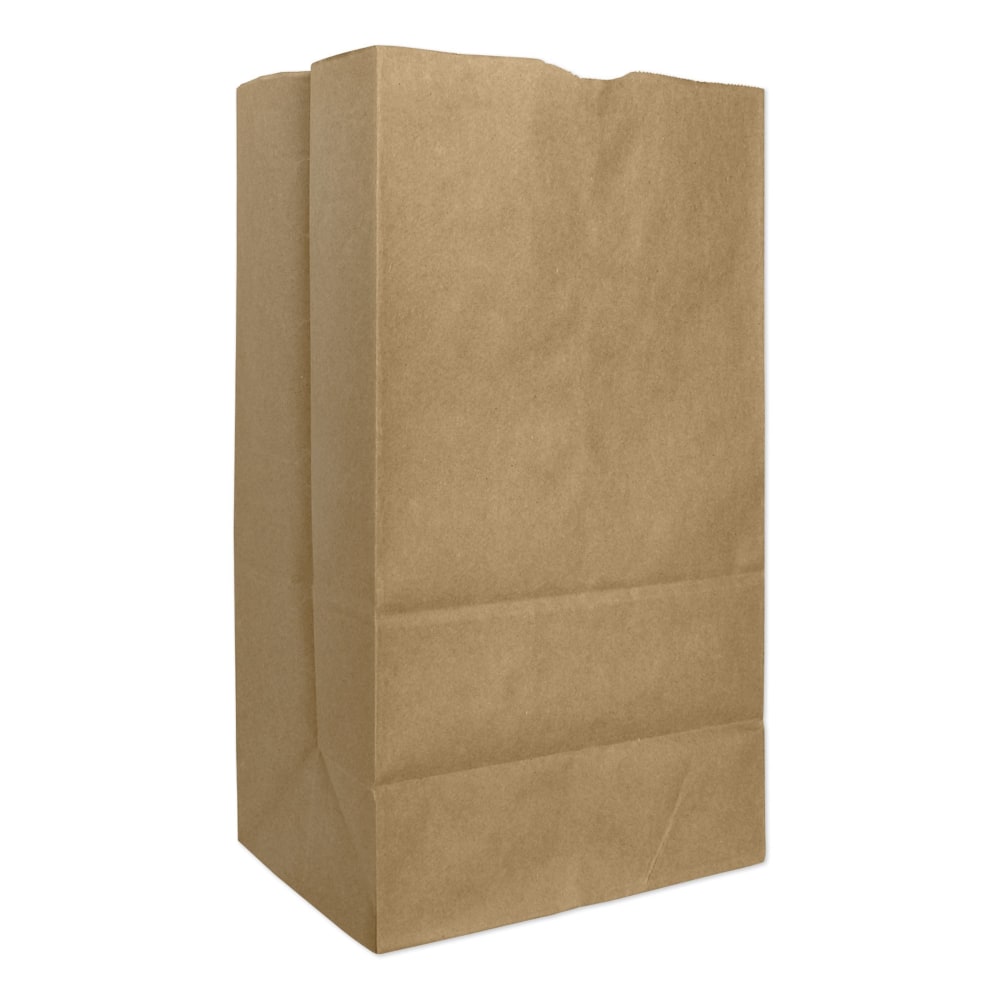 General Grocery Paper Bags, 15-15/16inH x 8-1/4inW x 6-3/16inD, Kraft Brown, Pack Of 500 Bags MPN:30926