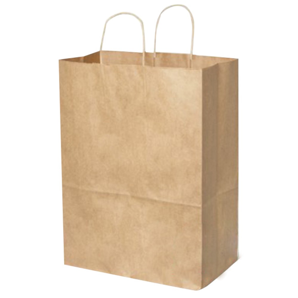Duro Bag Novolex Paper Bistro Carry-Out Bags, 12inH x 10inW x 7inD, Kraft, Carton Of 250 MPN:87490