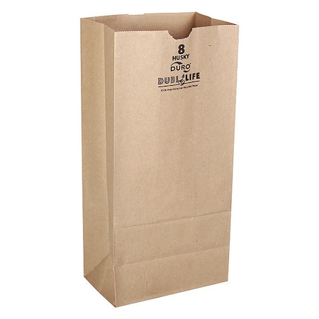 Grocery Bag, Brn, 12-7/16