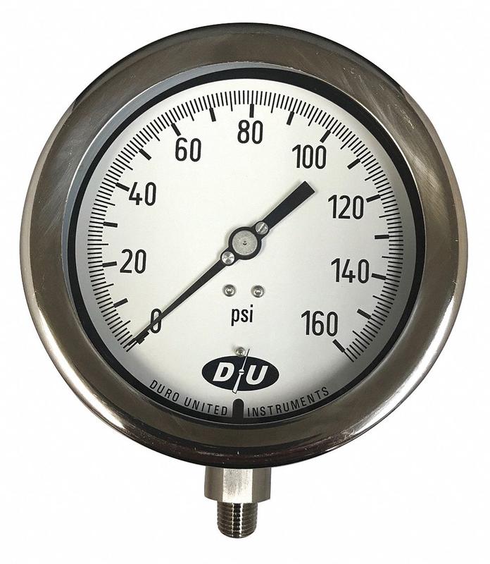 K4221 Pressure Gauge 4-1/2 Dial Size MPN:4.2070313E7