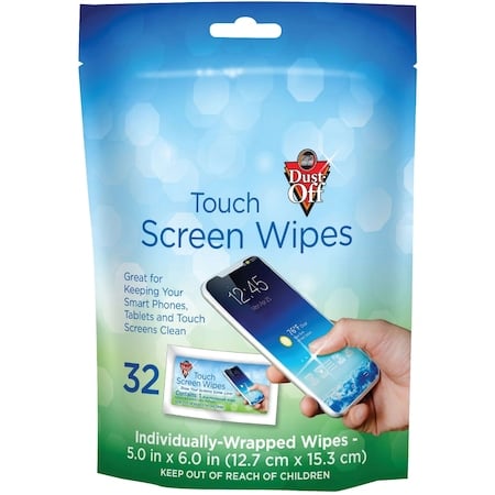 Touch Screen Wipes, 32 Count Pouch MPN:DTSW32