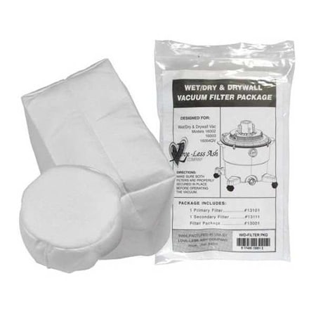 DustlessVac Wet/Dry Filter Package, Pk2 MPN:13001
