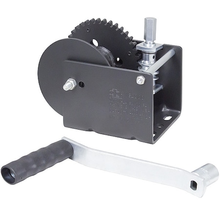 Gear Winch w/Hex Drive, Worm Gear, 2000 lb MPN:WG2000HEX