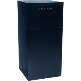dVault Deposit Vault Mailbox and Parcel Drop DVCS0020 - Free Standing - Rear Access - Black DVCS0020-1